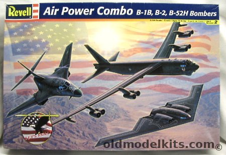 Revell 1/144 Air Power Combo B-1B / B-2 Stealth / B-52H Bombers, 85-6867 plastic model kit